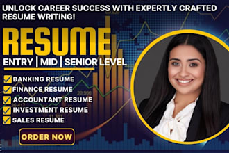write a professional ats friendly resume for finance, banking or accounting role