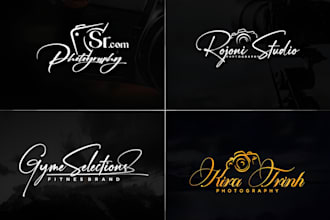 design modern signature, handwritten, scripted, watermark, photography logo