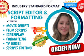 write edit movie script feature short film screenplay TV movie episode series