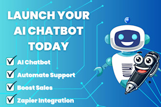 develop a customer support ai chatbot for your website