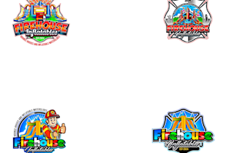 design a luxury bounce house logo