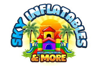 design luxury bounce house logo for your business