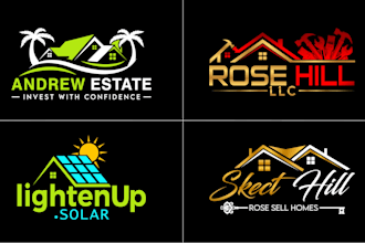 design real estate, construction, property, handyman logo