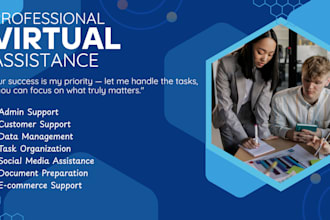 be your dedicated virtual assistant for data entry, research, and admin tasks