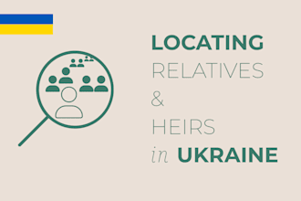 trace heirs and long lost relatives in ukraine, osint, public records