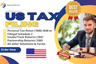minimize your us tax filings form 1040, 1065 1120 5472 and US sales tax returns