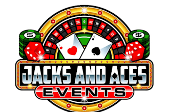 do creative modern poker chips, slot, card and poker logo
