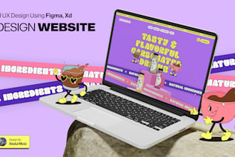 do custom website, uiux design, app design on figma or xd