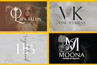 do modern luxury fashion and clothing brand logo design with social media kit