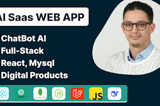 develop ai,saas,web applications,full stack develop,front end,react