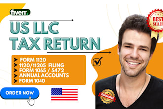 prepare and file tax returns, form 1120, 5472 for foreign ownership