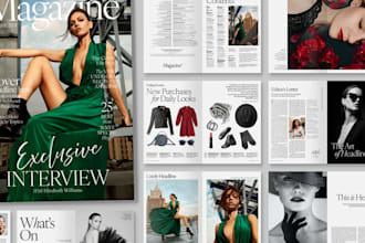 design attractive magazine edit editorial redesign newsletter publication design
