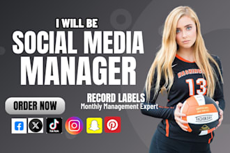 be your college high school sport athlete sport monthly social media management