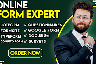 create smart google forms, questionnaires and jotforms for business or research