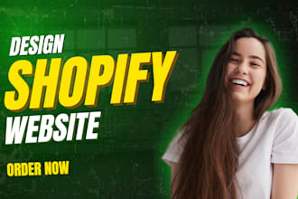 create shopify store, build shopify website design, shopify dropshipping website