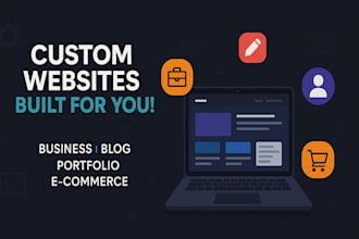 help you build custom full websites for businesses blogs portfolios or ecommerce