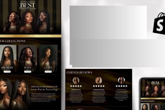 design hair extension website, hair extension, shopify, wix hair extension