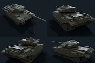 3d military car model automotive vehicle rendering armored tanks unity and gtav