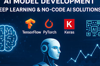 create ai and deep learning models using tensorflow, pytorch, keras and no code