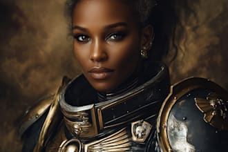 create a warhammer 40k character art