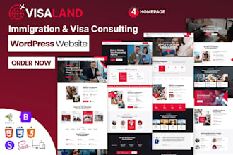immigration wordpress website, lawyer website, attorney consultation website SEO