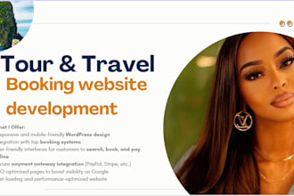 build tour website, wordpress website, booking website, hotel booking website