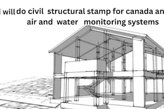 do civil  structural stamp for canada and air and  water   monitoring systems
