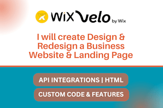 develop wix or webflow custom features add HTML CSS js velo
