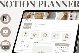 create a custom notion template for your business, personal life, or project