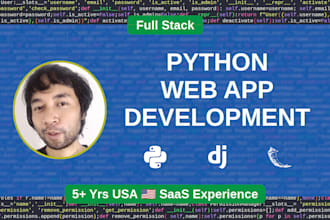 build a python web app using django or flask
