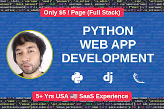 build a python web app using django or flask
