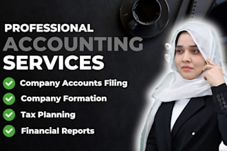 be your UK accountant for vat returns and annual accounts of your UK company