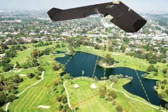 do technique drone aerial image, landscape surveying, photogrammetry elevation