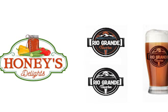 design food restaurant bakery drink and coffee shop logo