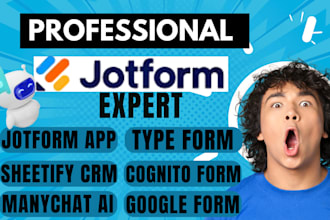 jotform cognito form jotform automation manychat sheetify CRM type form survey