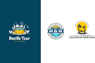 design tour travel adventure vacation ans holiday logo