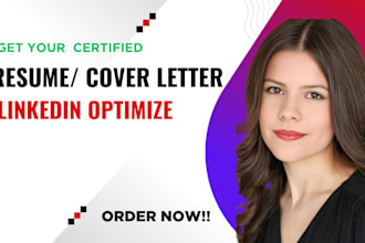 write resuming writing cover letter, cv writing and optimize linkedin profile