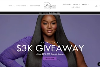 do wix hair extension nails website lash beauty hair shopify dropshipping store