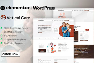 create wordpress pet care website, pet store, cat, puppies, dog supplier website