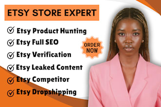 do etsy full SEO product hunting verification competitor leaked content