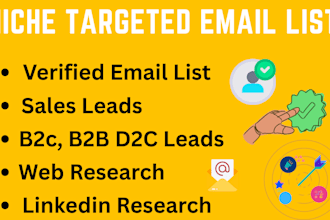 collect niche targeted email list email marketing bulk email,b2b, bulk lead