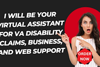 be your virtual assistant for VA disability claims, business