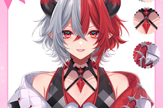 craft vtuber model, live2d, vtuber rigging