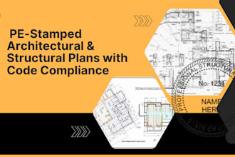 do pe stamped architectural and structural plans with code compliance
