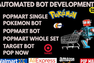 develop auto purchase bot,popmart bot,pokemon bot, shopping bot,target bot