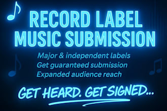 pitch your songs to record labels, talent scout, ar reps worldwide