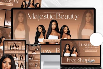 hair extension website, hair extension shopify store, wix hair extension, salon