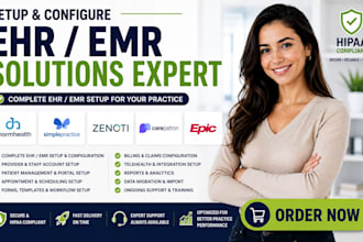 setup ehr emr charmhealth simplepractice zenoti carepatron epic medical billing