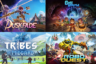 do steam capsule game art banner asset character design ui concept art design