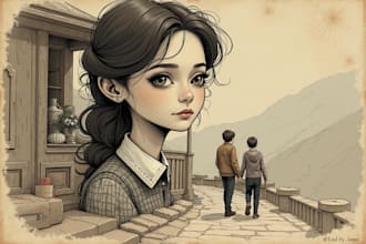 draw your photo into vintage sketch